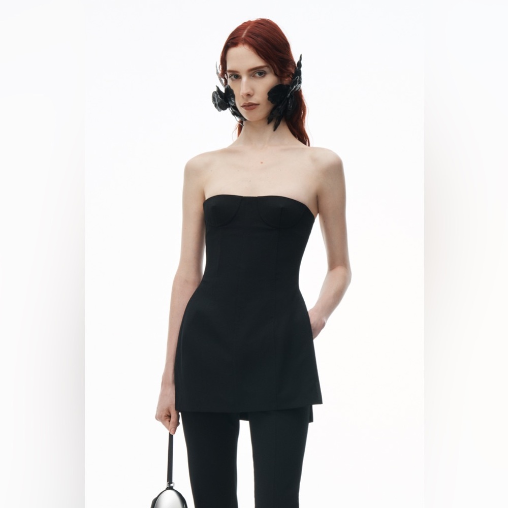 Alexander wang belted strapless top